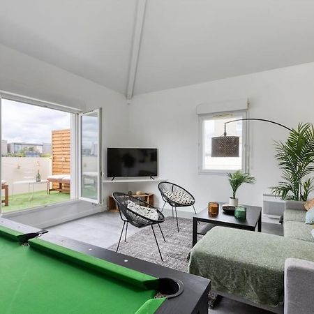 Premium Flat 6 People With Billard And Terrace Stade De France Saint-Denis  Luaran gambar